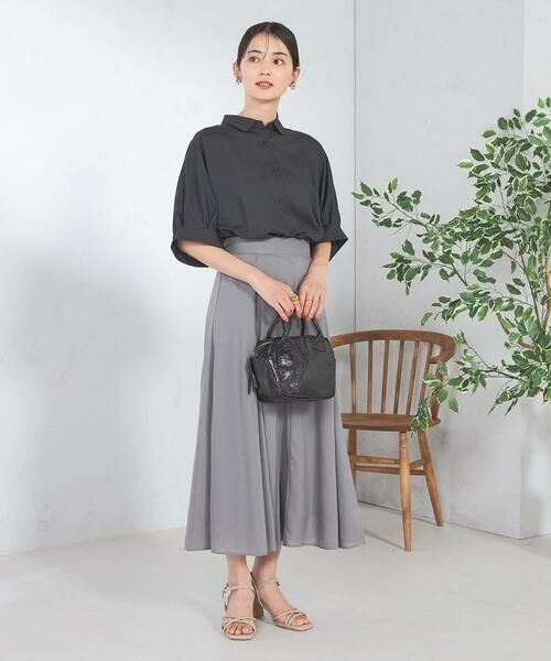 a.v.v / アー・ヴェ・ヴェ ロング・マキシ丈スカート | 【洗える/イージーケア/接触冷感/毛玉になりにくい】シアーフレアスカート | 詳細26