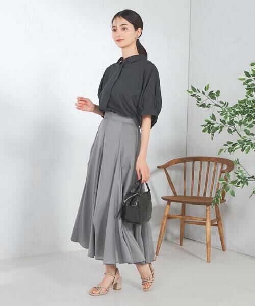 a.v.v / アー・ヴェ・ヴェ ロング・マキシ丈スカート | 【洗える/イージーケア/接触冷感/毛玉になりにくい】シアーフレアスカート | 詳細27
