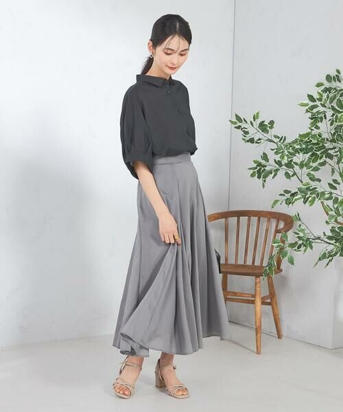a.v.v / アー・ヴェ・ヴェ ロング・マキシ丈スカート | 【洗える/イージーケア/接触冷感/毛玉になりにくい】シアーフレアスカート | 詳細28