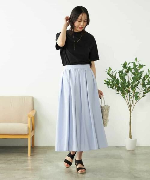 a.v.v / アー・ヴェ・ヴェ ロング・マキシ丈スカート | 【洗える/イージーケア/吸水速乾/UVカット】サッカーフレアスカート【セットアップ対応】 | 詳細16