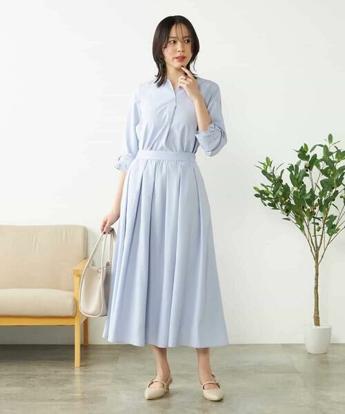 a.v.v / アー・ヴェ・ヴェ ロング・マキシ丈スカート | 【洗える/イージーケア/吸水速乾/UVカット】サッカーフレアスカート【セットアップ対応】 | 詳細17