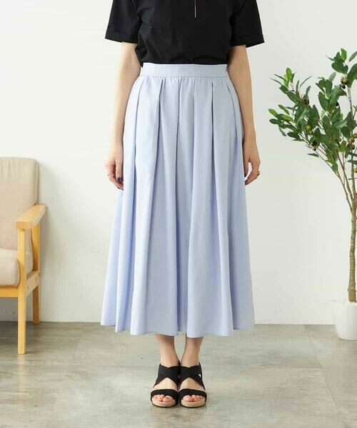 a.v.v / アー・ヴェ・ヴェ ロング・マキシ丈スカート | 【洗える/イージーケア/吸水速乾/UVカット】サッカーフレアスカート【セットアップ対応】 | 詳細22