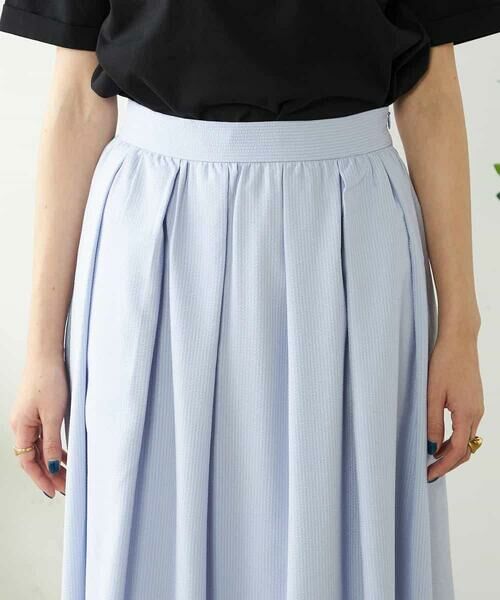 a.v.v / アー・ヴェ・ヴェ ロング・マキシ丈スカート | 【洗える/イージーケア/吸水速乾/UVカット】サッカーフレアスカート【セットアップ対応】 | 詳細26