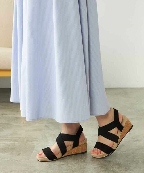 a.v.v / アー・ヴェ・ヴェ ロング・マキシ丈スカート | 【洗える/イージーケア/吸水速乾/UVカット】サッカーフレアスカート【セットアップ対応】 | 詳細3