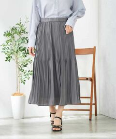 a.v.v / アー・ヴェ・ヴェ ロング・マキシ丈スカート | 消しプリーツスカート