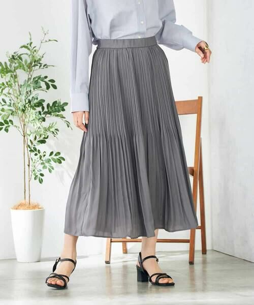 a.v.v / アー・ヴェ・ヴェ ロング・マキシ丈スカート | 消しプリーツスカート | 詳細3