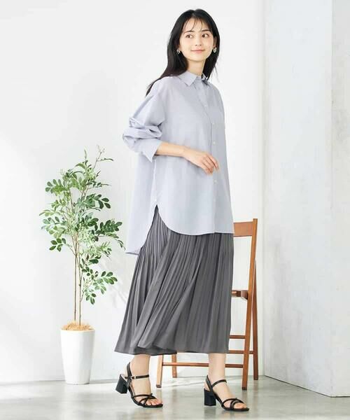a.v.v / アー・ヴェ・ヴェ ロング・マキシ丈スカート | 消しプリーツスカート | 詳細8