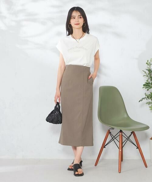 a.v.v / アー・ヴェ・ヴェ ロング・マキシ丈スカート | 【接触冷感】サマーハイパーストレッチナロースカート | 詳細2