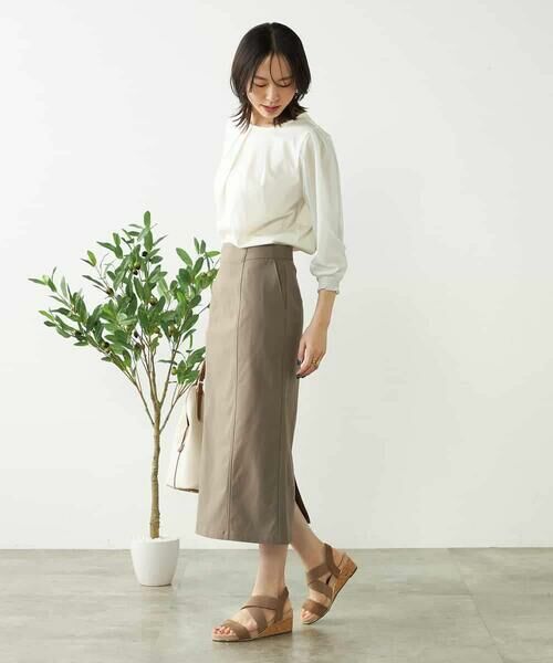 a.v.v / アー・ヴェ・ヴェ ロング・マキシ丈スカート | 【接触冷感】サマーハイパーストレッチナロースカート | 詳細8