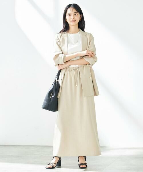 a.v.v / アー・ヴェ・ヴェ テーラードジャケット | 【接触冷感/UVカット/イージーケア/雑誌InRed(宝島社)5月号掲載】麻調Wブレストジャケット | 詳細16