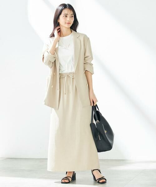 a.v.v / アー・ヴェ・ヴェ テーラードジャケット | 【接触冷感/UVカット/イージーケア/雑誌InRed(宝島社)5月号掲載】麻調Wブレストジャケット | 詳細17