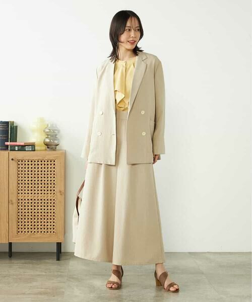 a.v.v / アー・ヴェ・ヴェ テーラードジャケット | 【接触冷感/UVカット/イージーケア/雑誌InRed(宝島社)5月号掲載】麻調Wブレストジャケット | 詳細21