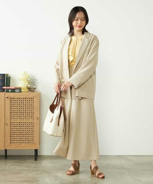 a.v.v / アー・ヴェ・ヴェ テーラードジャケット | 【接触冷感/UVカット/イージーケア/雑誌InRed(宝島社)5月号掲載】麻調Wブレストジャケット | 詳細22