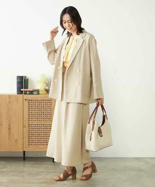 a.v.v / アー・ヴェ・ヴェ テーラードジャケット | 【接触冷感/UVカット/イージーケア/雑誌InRed(宝島社)5月号掲載】麻調Wブレストジャケット | 詳細23