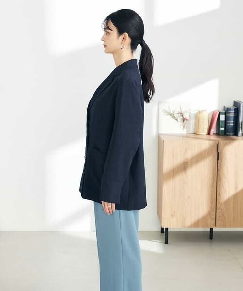 a.v.v / アー・ヴェ・ヴェ テーラードジャケット | 【接触冷感/UVカット/イージーケア/雑誌InRed(宝島社)5月号掲載】麻調Wブレストジャケット | 詳細26