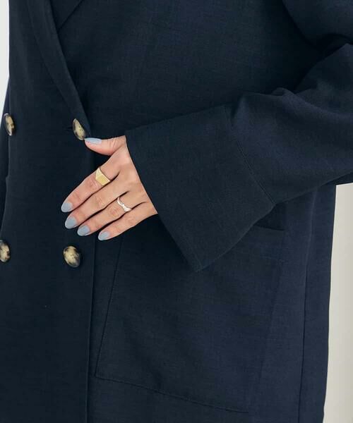 a.v.v / アー・ヴェ・ヴェ テーラードジャケット | 【接触冷感/UVカット/イージーケア/雑誌InRed(宝島社)5月号掲載】麻調Wブレストジャケット | 詳細29