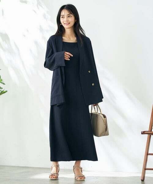 a.v.v / アー・ヴェ・ヴェ テーラードジャケット | 【接触冷感/UVカット/イージーケア/雑誌InRed(宝島社)5月号掲載】麻調Wブレストジャケット | 詳細6