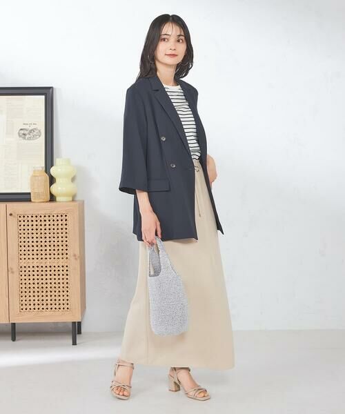 a.v.v / アー・ヴェ・ヴェ テーラードジャケット | 【接触冷感/洗える/イージーケア】ハーフスリーブジャケット | 詳細10