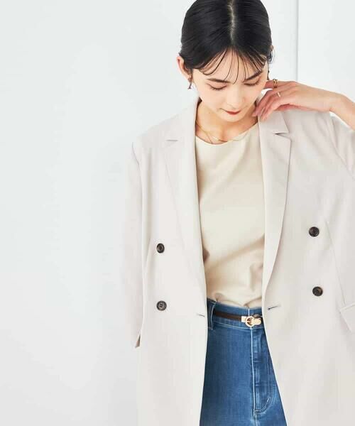 a.v.v / アー・ヴェ・ヴェ テーラードジャケット | 【接触冷感/洗える/イージーケア】ハーフスリーブジャケット | 詳細12