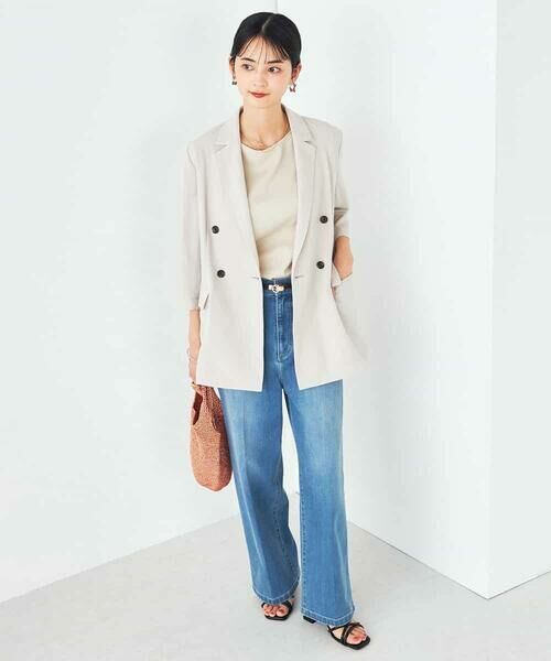 a.v.v / アー・ヴェ・ヴェ テーラードジャケット | 【接触冷感/洗える/イージーケア】ハーフスリーブジャケット | 詳細14