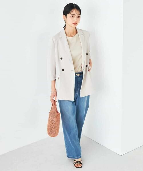 a.v.v / アー・ヴェ・ヴェ テーラードジャケット | 【接触冷感/洗える/イージーケア】ハーフスリーブジャケット | 詳細15