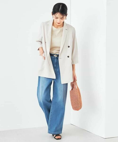 a.v.v / アー・ヴェ・ヴェ テーラードジャケット | 【接触冷感/洗える/イージーケア】ハーフスリーブジャケット | 詳細17