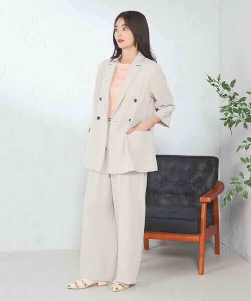 a.v.v / アー・ヴェ・ヴェ テーラードジャケット | 【接触冷感/洗える/イージーケア】ハーフスリーブジャケット | 詳細20