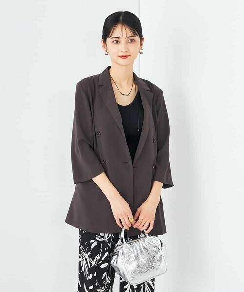 a.v.v / アー・ヴェ・ヴェ テーラードジャケット | 【接触冷感/洗える/イージーケア】ハーフスリーブジャケット | 詳細22