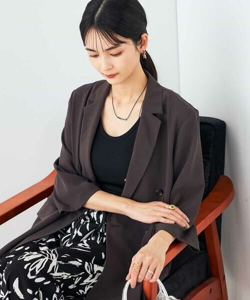 a.v.v / アー・ヴェ・ヴェ テーラードジャケット | 【接触冷感/洗える/イージーケア】ハーフスリーブジャケット | 詳細27