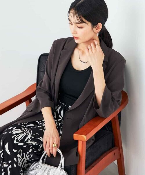 a.v.v / アー・ヴェ・ヴェ テーラードジャケット | 【接触冷感/洗える/イージーケア】ハーフスリーブジャケット | 詳細28