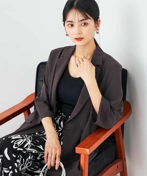 a.v.v / アー・ヴェ・ヴェ テーラードジャケット | 【接触冷感/洗える/イージーケア】ハーフスリーブジャケット | 詳細29