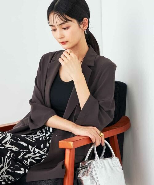 a.v.v / アー・ヴェ・ヴェ テーラードジャケット | 【接触冷感/洗える/イージーケア】ハーフスリーブジャケット | 詳細30