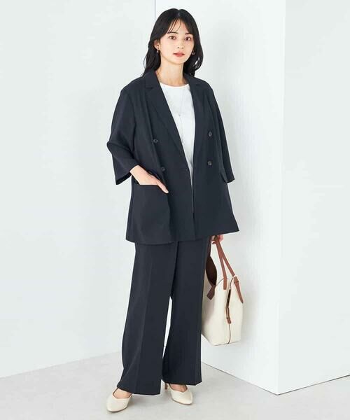 a.v.v / アー・ヴェ・ヴェ テーラードジャケット | 【接触冷感/洗える/イージーケア】ハーフスリーブジャケット | 詳細4