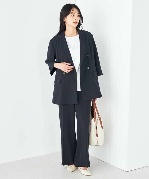 a.v.v / アー・ヴェ・ヴェ テーラードジャケット | 【接触冷感/洗える/イージーケア】ハーフスリーブジャケット | 詳細5