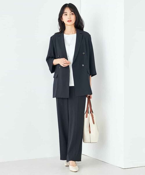 a.v.v / アー・ヴェ・ヴェ テーラードジャケット | 【接触冷感/洗える/イージーケア】ハーフスリーブジャケット | 詳細7