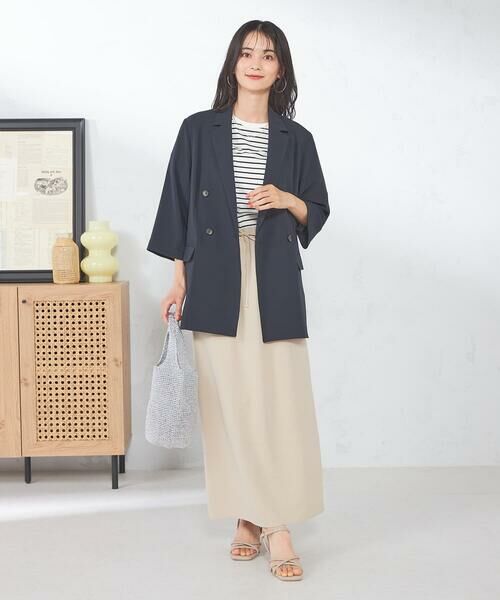 a.v.v / アー・ヴェ・ヴェ テーラードジャケット | 【接触冷感/洗える/イージーケア】ハーフスリーブジャケット | 詳細9