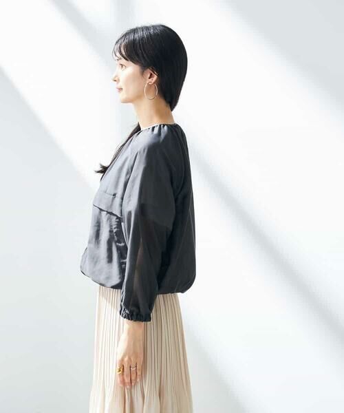 a.v.v / アー・ヴェ・ヴェ ノーカラージャケット | 【洗える/イージーケア/接触冷感/毛玉になりにくい】ノーカラーシアーブルゾン | 詳細13