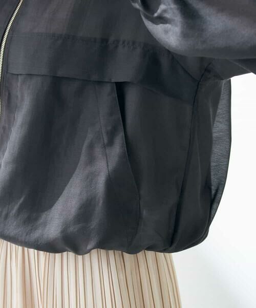 a.v.v / アー・ヴェ・ヴェ ノーカラージャケット | 【洗える/イージーケア/接触冷感/毛玉になりにくい】ノーカラーシアーブルゾン | 詳細18