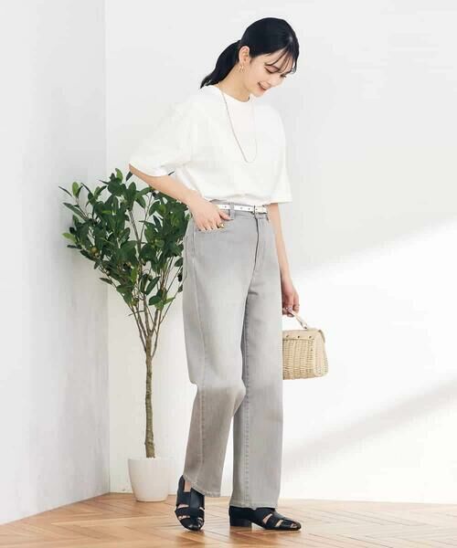 a.v.v / アー・ヴェ・ヴェ カットソー | 【UVカット/接触冷感/コットン100％】大人のロールアップハーフスリーブオーバーサイズTシャツ | 詳細15