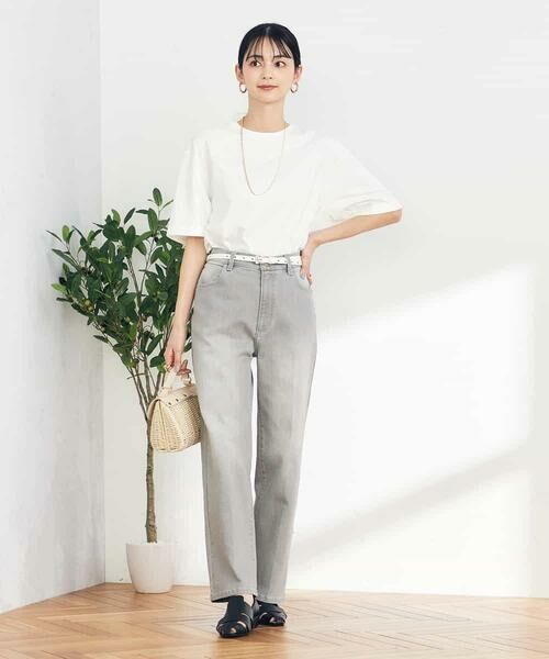 a.v.v / アー・ヴェ・ヴェ カットソー | 【UVカット/接触冷感/コットン100％】大人のロールアップハーフスリーブオーバーサイズTシャツ | 詳細16