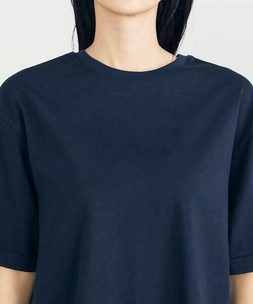 a.v.v / アー・ヴェ・ヴェ カットソー | 【UVカット/接触冷感/コットン100％】大人のロールアップハーフスリーブオーバーサイズTシャツ | 詳細25