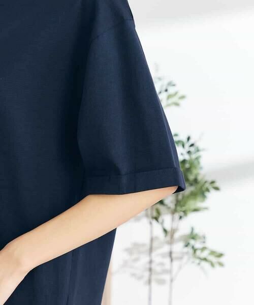 a.v.v / アー・ヴェ・ヴェ カットソー | 【UVカット/接触冷感/コットン100％】大人のロールアップハーフスリーブオーバーサイズTシャツ | 詳細26
