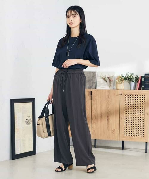 a.v.v / アー・ヴェ・ヴェ カットソー | 【UVカット/接触冷感/コットン100％】大人のロールアップハーフスリーブオーバーサイズTシャツ | 詳細3