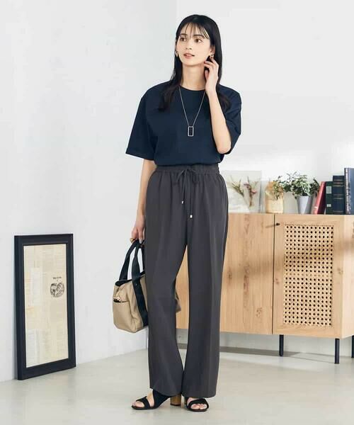 a.v.v / アー・ヴェ・ヴェ カットソー | 【UVカット/接触冷感/コットン100％】大人のロールアップハーフスリーブオーバーサイズTシャツ | 詳細4