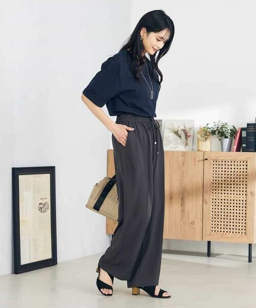 a.v.v / アー・ヴェ・ヴェ カットソー | 【UVカット/接触冷感/コットン100％】大人のロールアップハーフスリーブオーバーサイズTシャツ | 詳細5