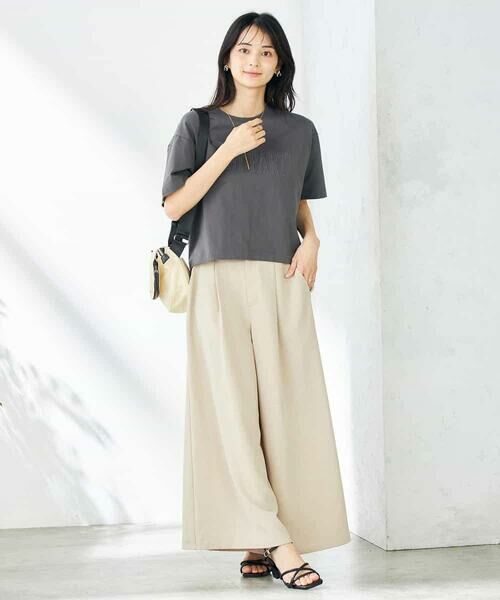 a.v.v / アー・ヴェ・ヴェ カットソー | 【コットン100％】大人のクロップドロゴTシャツ | 詳細8