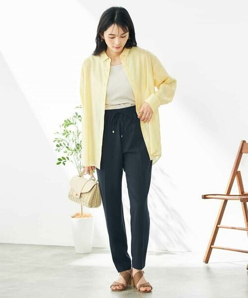 a.v.v / アー・ヴェ・ヴェ チノ・ワークパンツ | 【接触冷感/洗える/イージーケア】美ラクるイージーテーパードパンツ | 詳細12