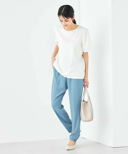 a.v.v / アー・ヴェ・ヴェ チノ・ワークパンツ | 【接触冷感/洗える/イージーケア】美ラクるイージーテーパードパンツ | 詳細4