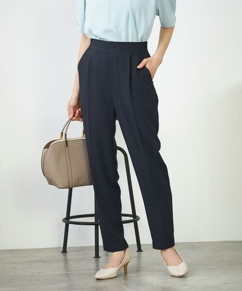 a.v.v / アー・ヴェ・ヴェ チノ・ワークパンツ | 【接触冷感/洗える/イージーケア】美ラクるスッキリ見えテーパードパンツ | 詳細1