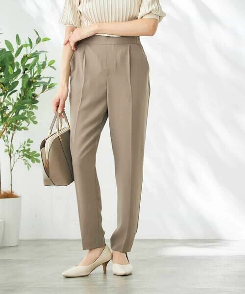 a.v.v / アー・ヴェ・ヴェ チノ・ワークパンツ | 【接触冷感/洗える/イージーケア】美ラクるスッキリ見えテーパードパンツ | 詳細13